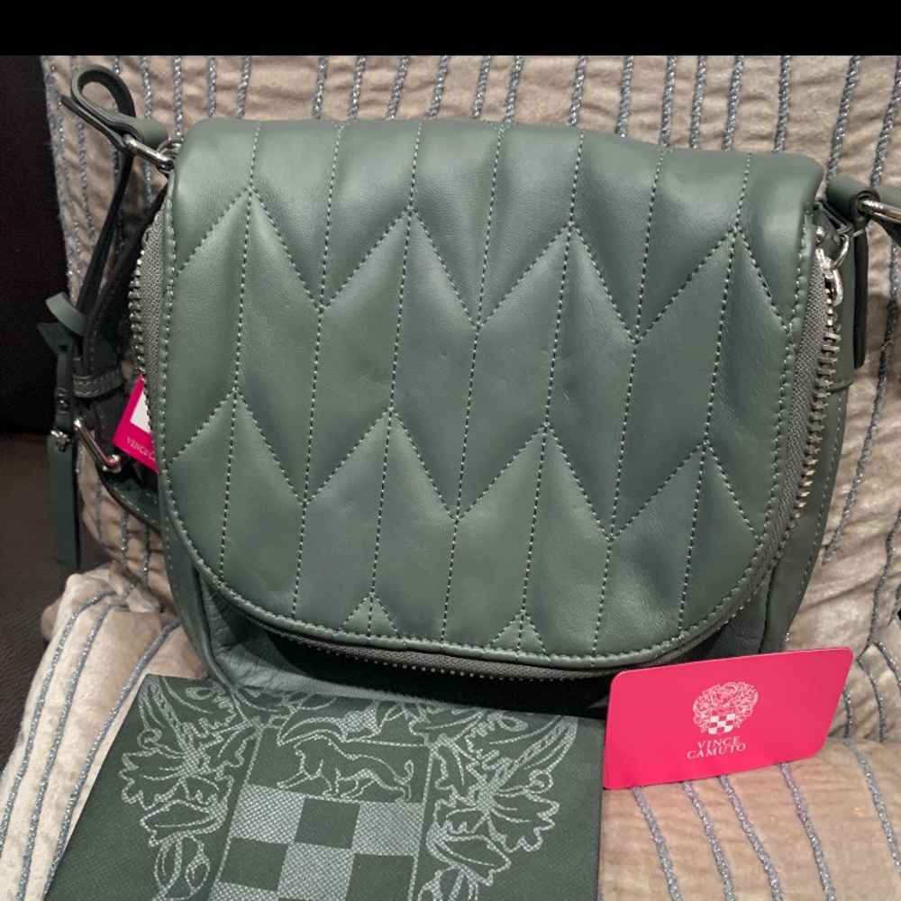 Vince Camuto  leather crossbody bag .
